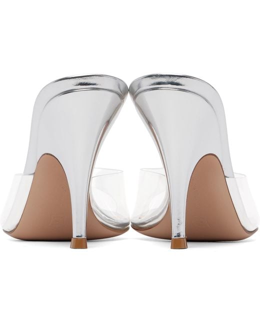 Gianvito Rossi White Sofia 95 High-Heeled Sandals