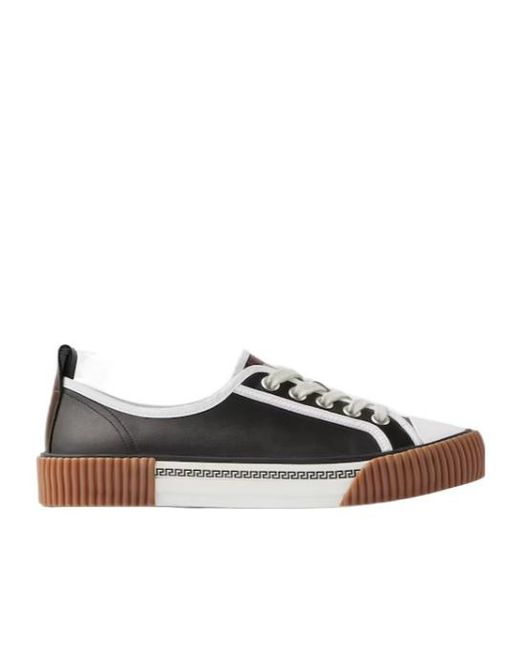 Versace Black Goliath Low-Top Sneakers for men