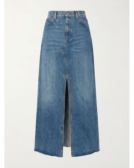 Gucci Blue Horsebit Denim Skirt