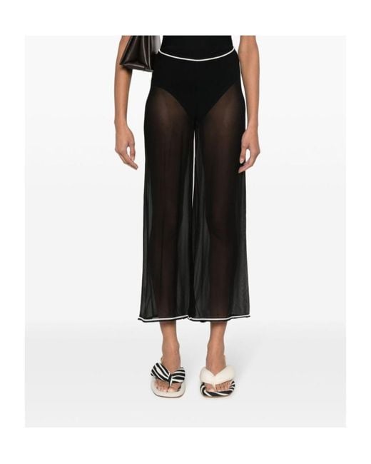 Bode Black Transparent Casual Pants