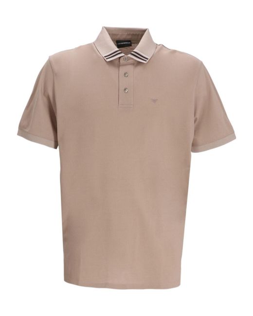 Emporio Armani Multicolor Logo-Embroidered Polo Shirt for men