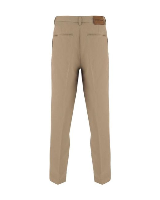 Emporio Armani Natural Slim Tailored Pants for men