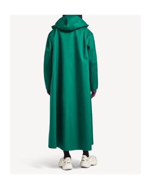 Balenciaga Green Techwear Long Windbreaker for men