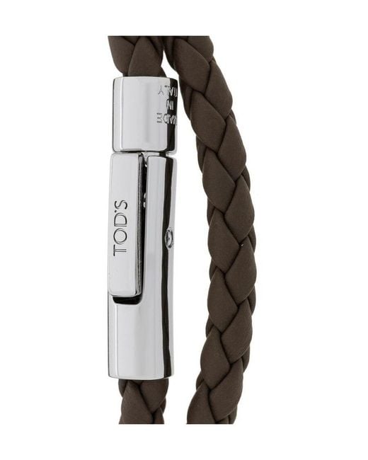 Tod's White Mycolors Woven Bracelet for men