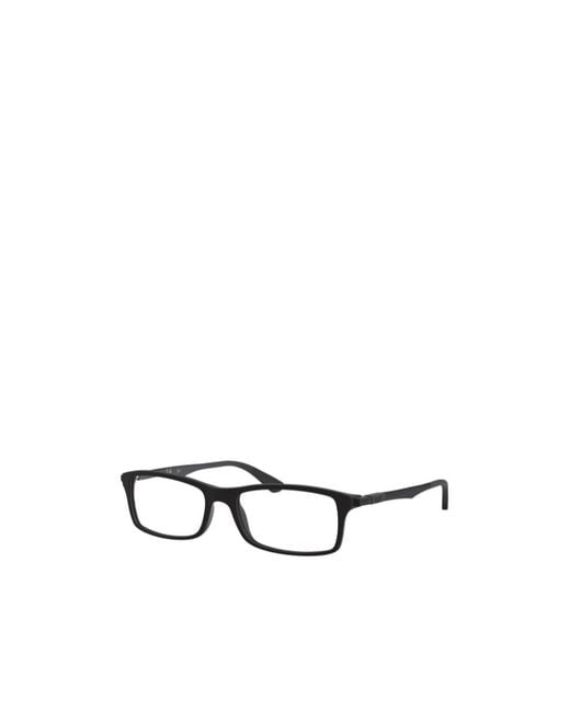 Ray-Ban White Rectangular Frame Glasses for men