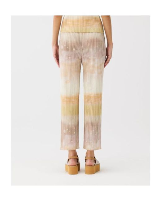 Pleats Please Issey Miyake Natural Pleats Please Tie-Dye Trousers