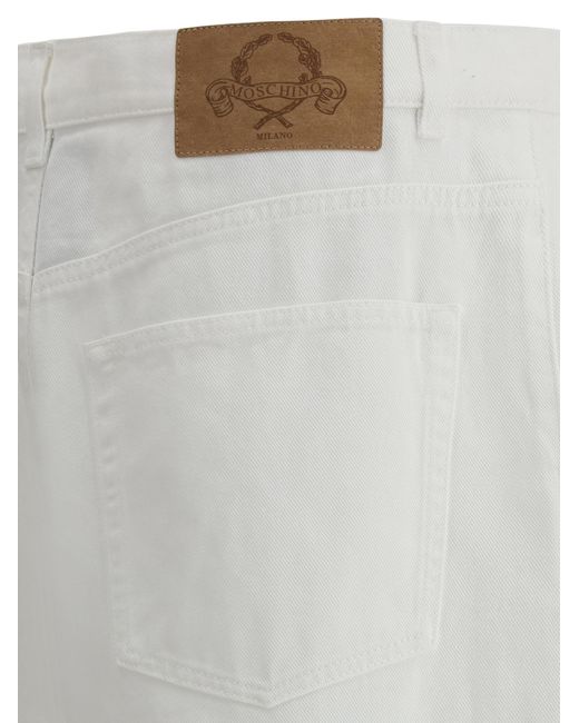 Moschino Gray Oversized Jeans for men