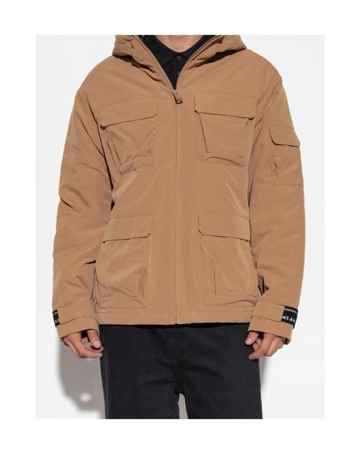 Versace Jeans Natural Couture Hooded Insulated Jacket for men