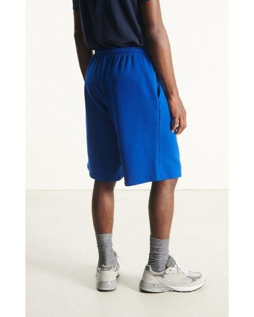 American Vintage Blue Drawstring Sweat Shorts for men