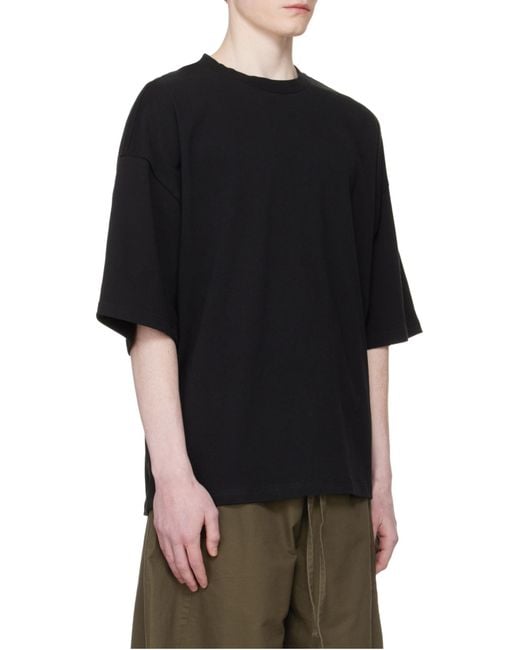 Entire studios Black Oversized Boxy T-Shirt