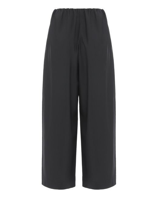 Totême Black Totême Drawstring-Waist Trousers