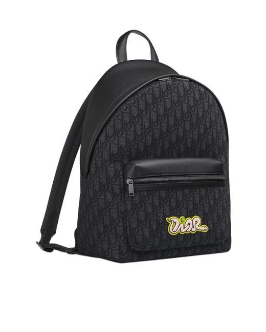 Dior And Kaws Rider 2.0 Zipped Backpack in Black for Men | Lyst