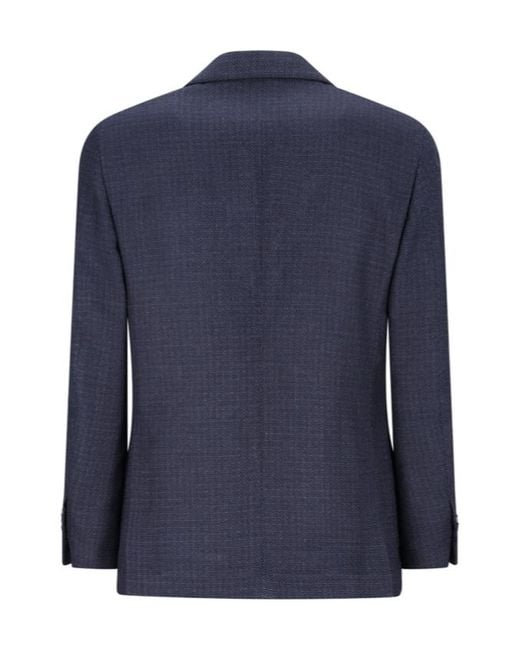 Lardini Blue Single-Breasted Blazer for men