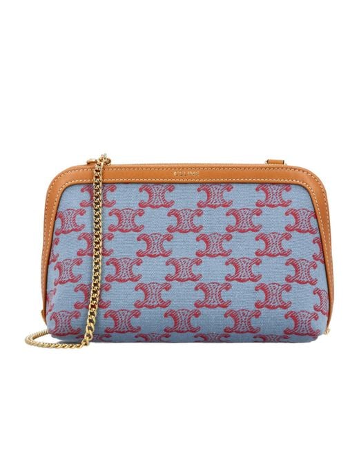 Céline Blue Clutch On Chain