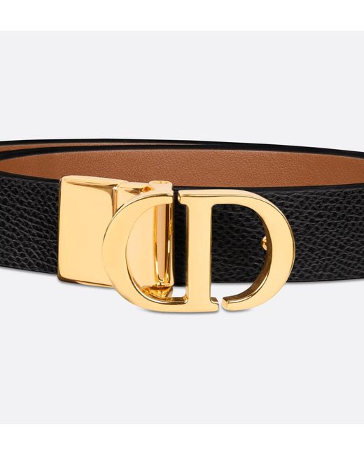 Dior White 30 Montaigne Reversible Belt