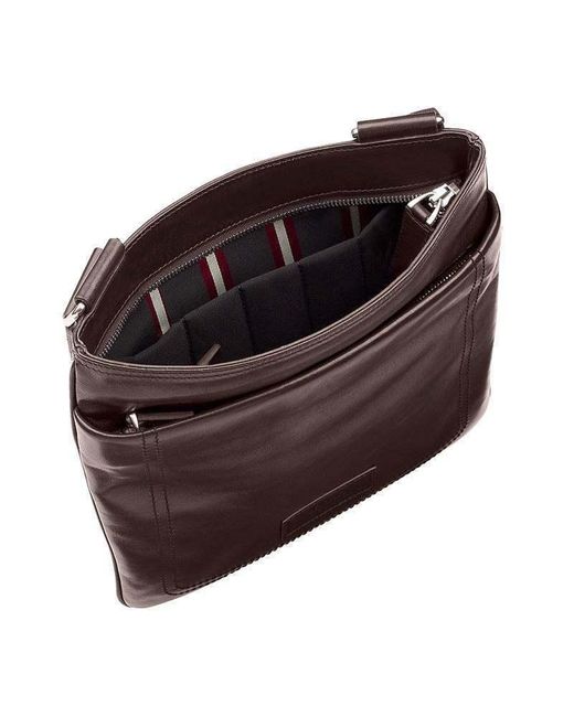 Bally Brown Logo Shoulder Bag for men