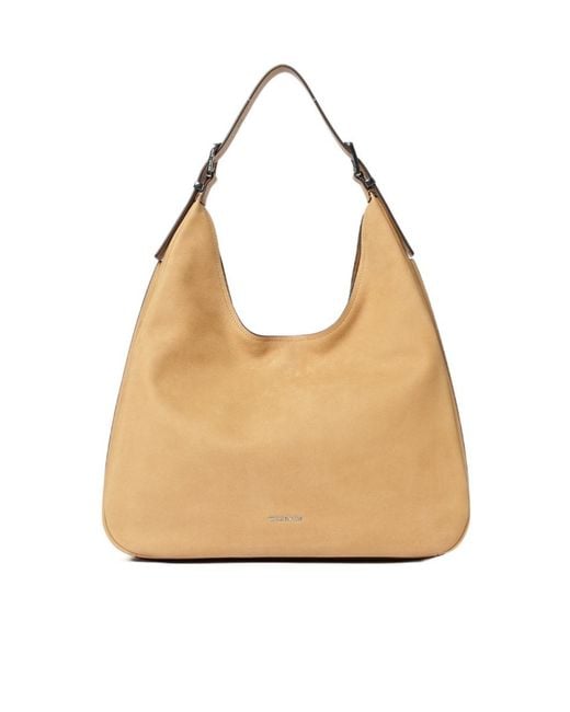 MICHAEL Michael Kors Natural Nolita Large Nubuck Hobo Shoulder Bag