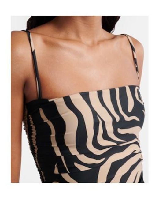 Johanna Ortiz Black Printed Swimsuit