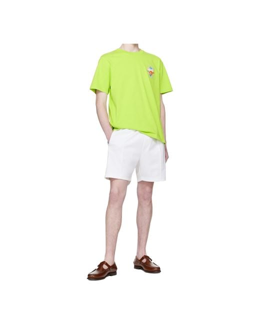 Casablanca Yellow Flower Court Crewneck T-Shirt for men