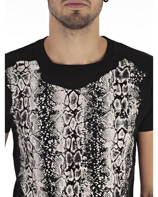 Saint Laurent Black Print T-Shirt for men