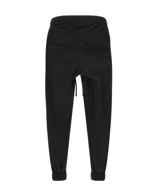 Thom Krom Black Low-Crotch Drawstring Track Pants for men