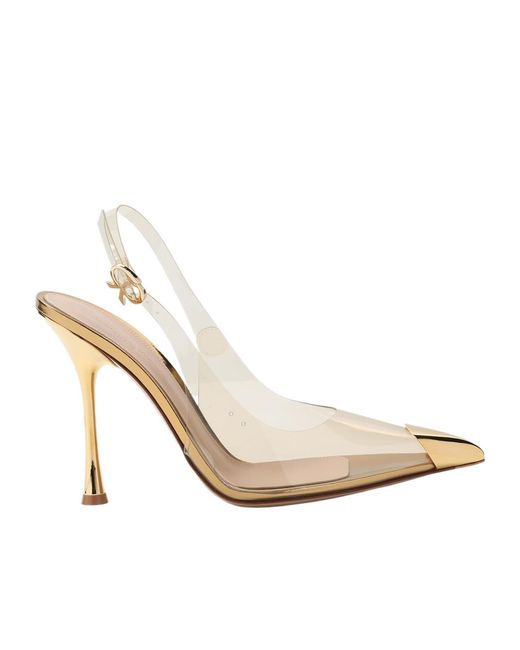 Gianvito Rossi White 85Mm Diana Heeled Pumps