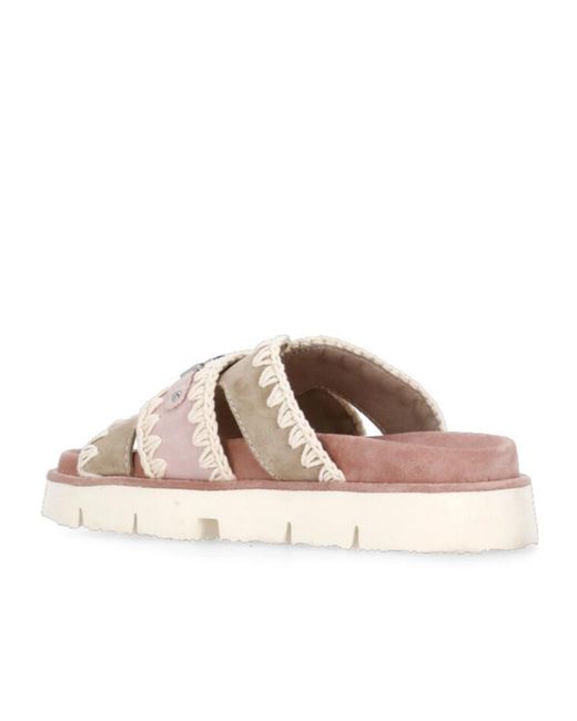Mou Pink Bio Slip-On Sandals