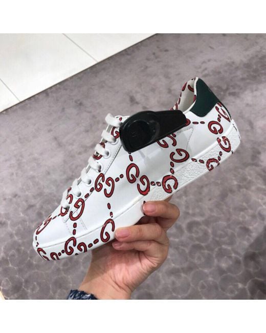 Gucci White Gg Supreme Sneakers for men