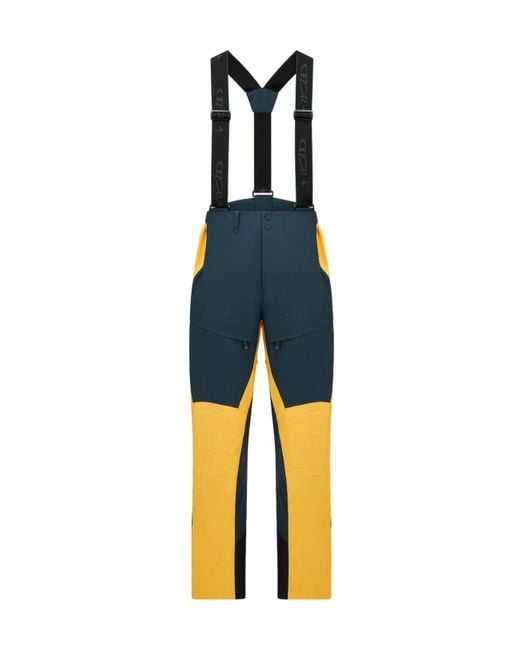 Dior Blue And Descente And Lewis Hamilton Ski Pants With Suspenders for men