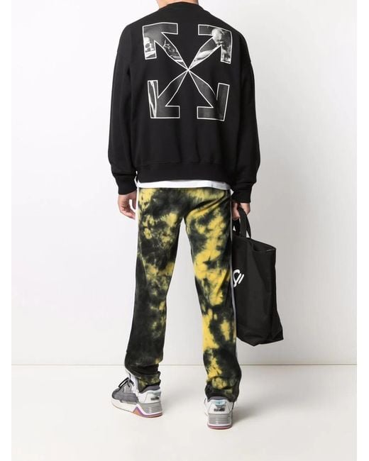 Off-White c/o Virgil Abloh Black Carav Arrows Motif Sweatshirt for men