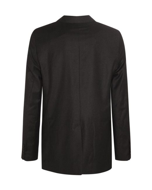 AMI Black Ami Button-Up Jacket for men