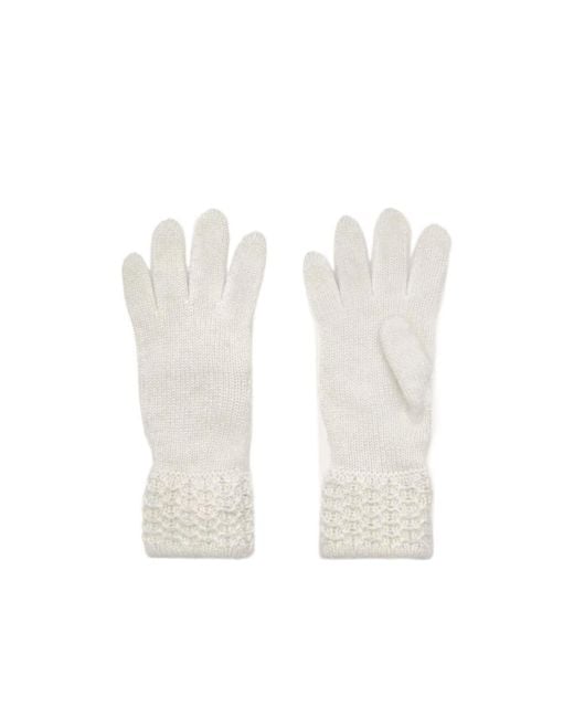 Loro Piana White Jungfrau Gloves