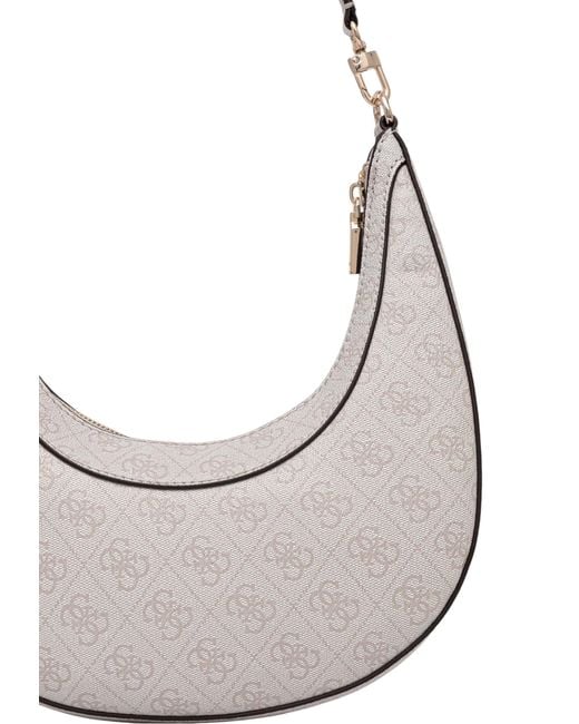 Guess Gray Zippered Shoulder Bag