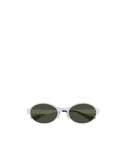 Bottega Veneta Green Eyewear Round Frame Sunglasses for men