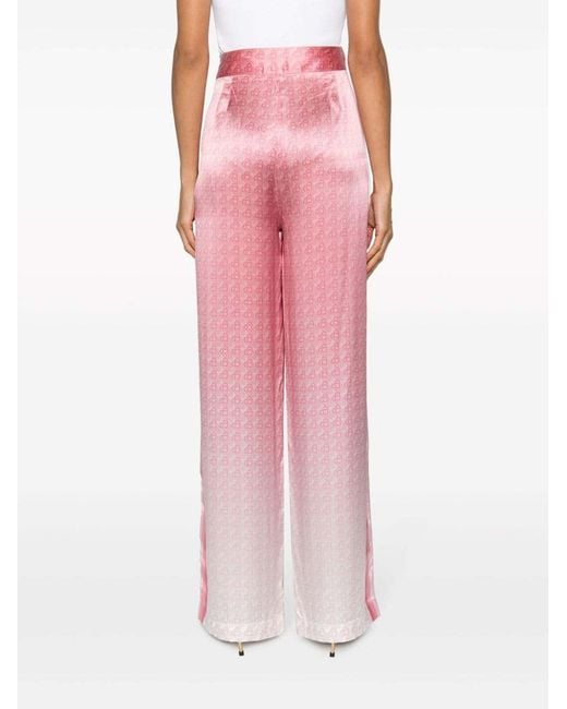 Casablanca Pink Straight-Leg Casual Pants