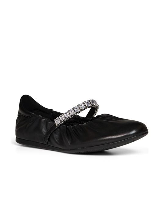 Jimmy Choo Black Pleated Flats
