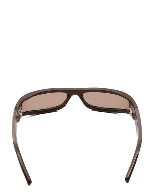 Rick Owens White Rectangle-Frame Sunglasses for men
