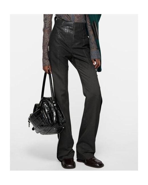 Acne Gray Casual Pants With Belt Loops