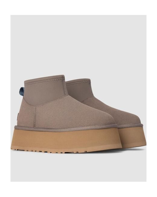 Ugg Brown Classic Mini Dipper Boots