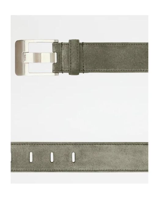 Tod's Green Fibbia Sporty Belt for men