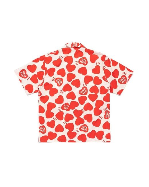 Human Made Red Heart Vacation Shirt for men