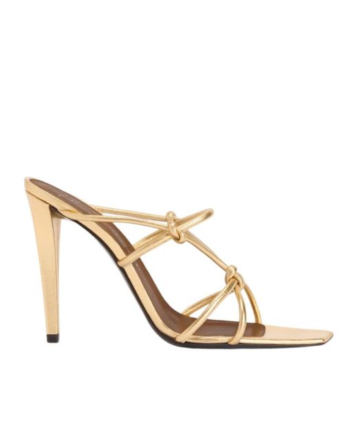 Giuseppe Zanotti White Gz Key Knotted Strap Mules