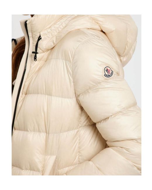 Moncler Natural Suyenne Hooded Quilted Shell Parka