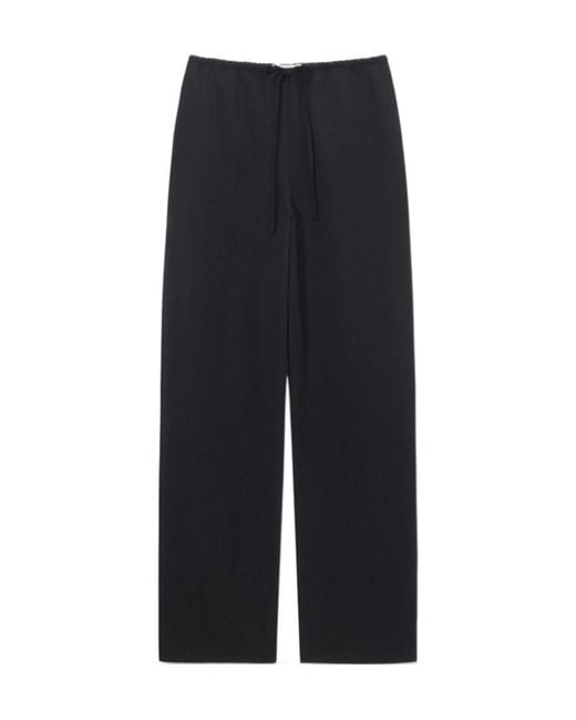 DUNST Black Drawstring Casual Pants