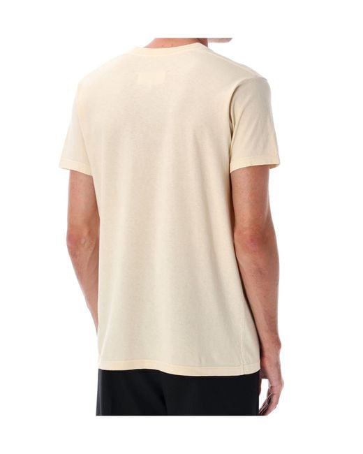 Maison Margiela White Logo Patch Crewneck T-Shirt for men