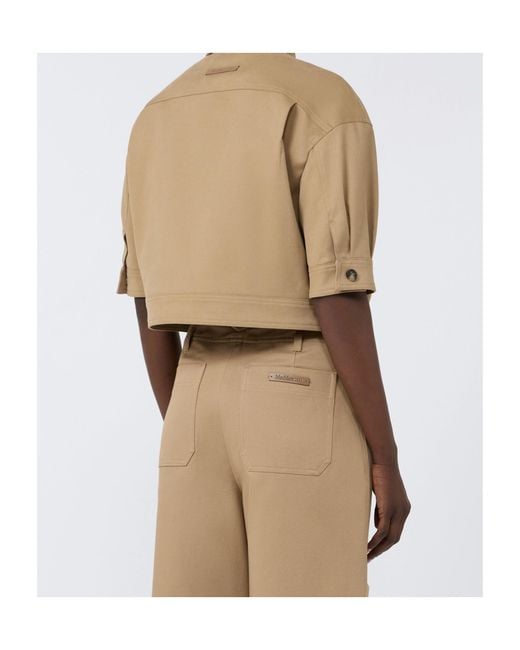 Max Mara Natural Cotton Cropped Jacket