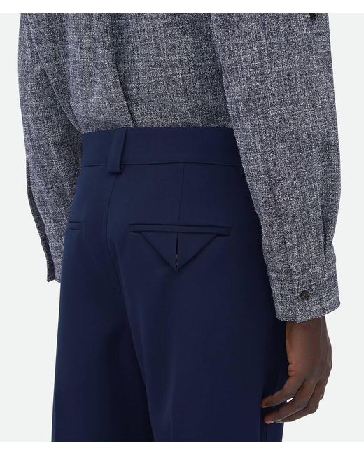 Bottega Veneta Blue Straight Leg Trousers for men