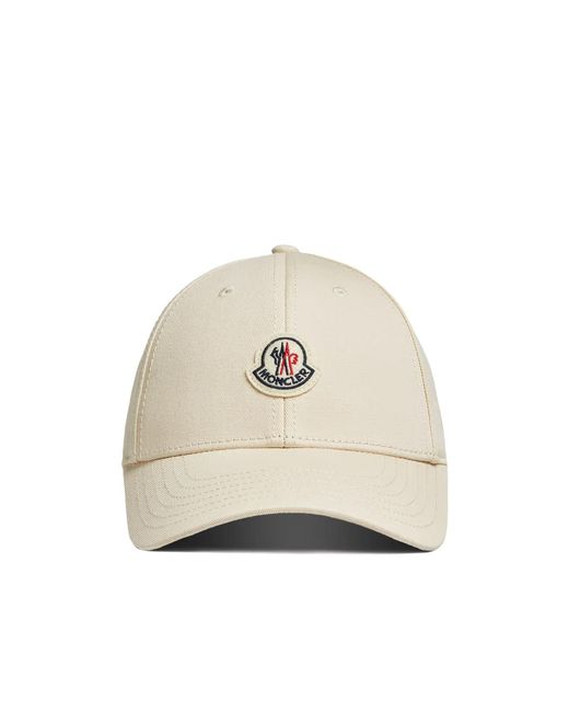 Moncler White Logo Hat