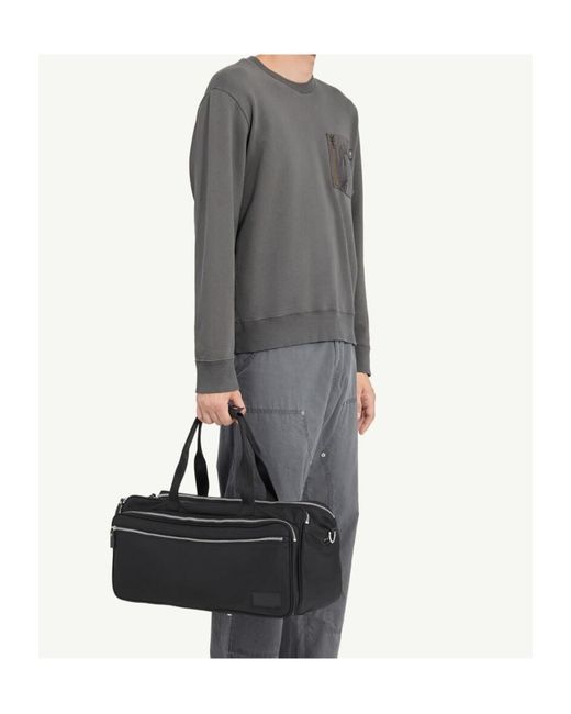 MM6 by Maison Margiela Gray Gabardine Pocket Sweatshirt for men