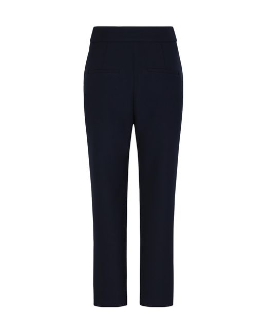 Veronica Beard Blue Renzo Crest Button Pants
